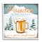 Stupell Industries Powder Like Foam Phrase Winter Mountain Beer Glass Framed Wall Art